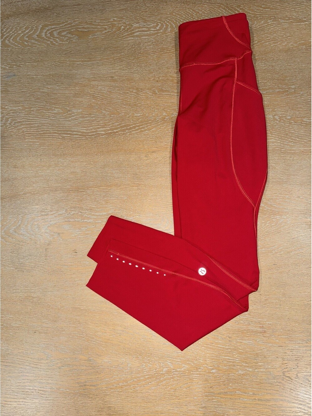 Lululemon Fast and Free High-Rise Tight 25” Pockets SIZE 2 Dark Red